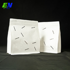 PLA Biodegradable Coffee Bags Compostable White Kraft Paper
